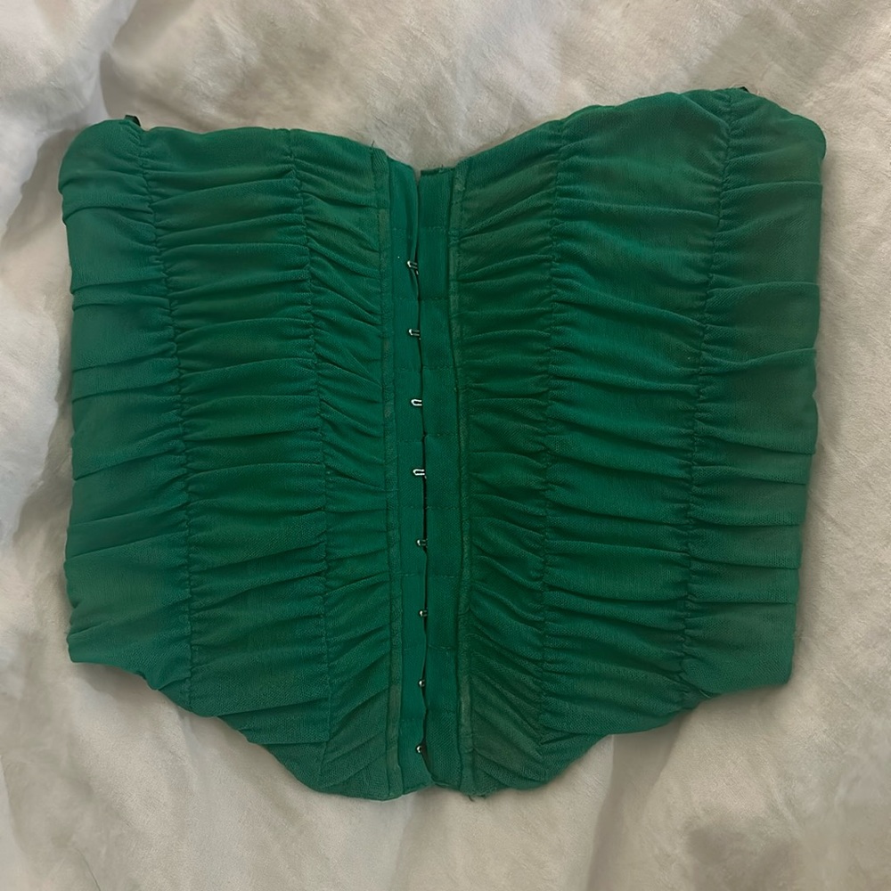 Green Corset Top